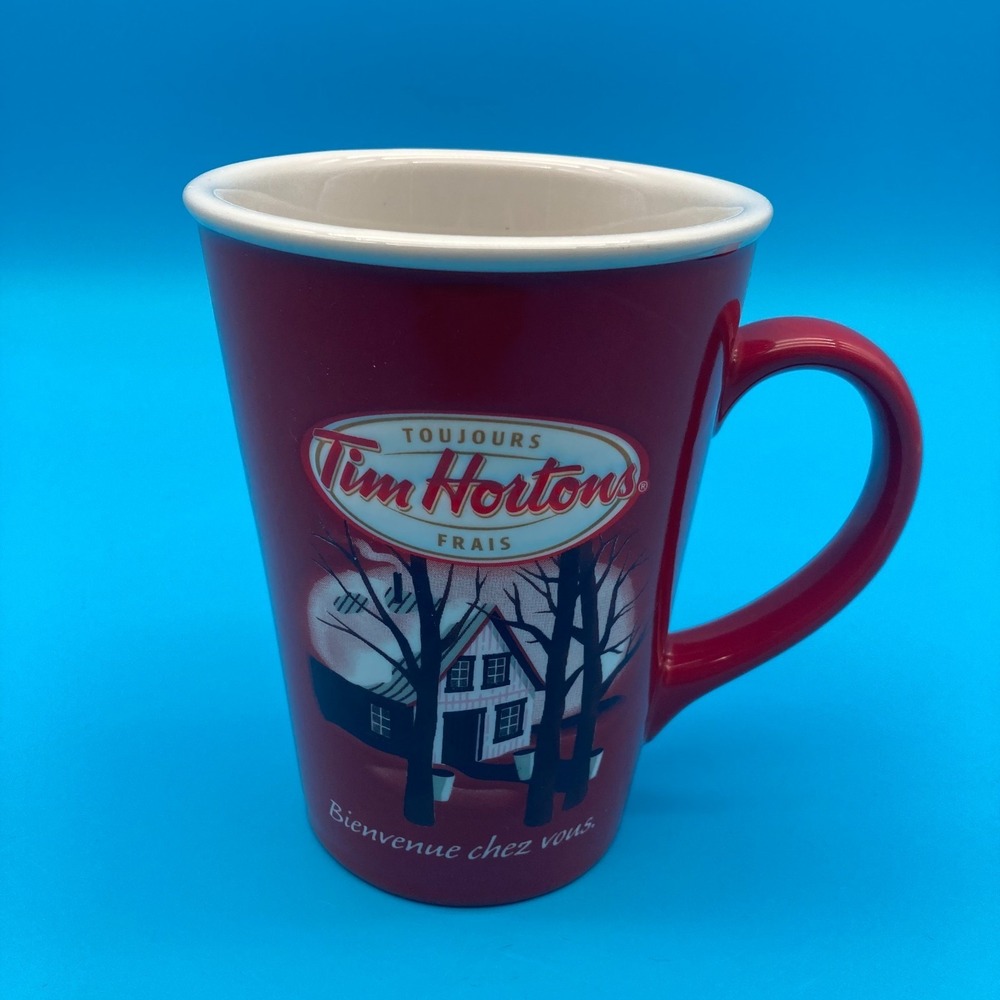 Tim Hortons Limited Edition #011 Welcome Home Bienvenue Chez Vous Mug Red House - Picture 3 of 8